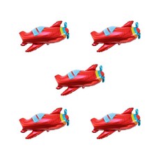 윰스 프로펠러 비행기 생일파티 풍선, 혼합색상, 5개
