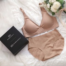 글램공감 일리노이 심리스 노와이어 브라렛 + 누디팬티 세트