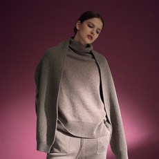 W9 여성용 Cashmere10 Wool90 폴라넥 풀오버