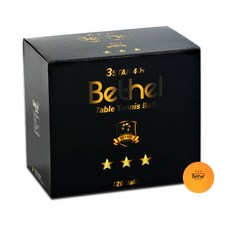 벧엘 뉴프리미엄 플러스 3성 40플러스 연습용 플라스틱 탁구공 120p, 주황, 1개