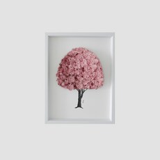 앨빈디자인 스칸디아모스 액자 6호 인테리어 공기정화식물 핑크, 1개