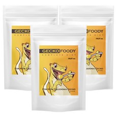푸디웜 게코 푸디 후르츠 사료, 50g, 3개