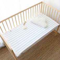 헬로미니미 신생아 양면 아기 침대 패드, 아이보리, 60 x 120 c..., 1개