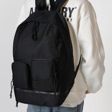 City Black Two Pocket Backpack