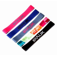 IPAUK 런닝 요가 필라테스 스포츠 헤어밴드 5종 세트 FSB-007, 핑크, 블루, 그레이, 레인보우, 블랙