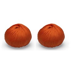 kpc yarn 글랜콜 울코튼 DK 뜨개실 2p, 퍼시몬, 116m