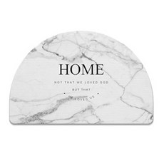  제이씨피 반달 마블 규조토 발매트 L, 심플, 1개 