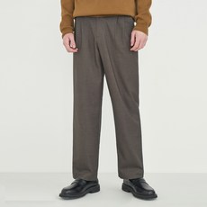 씨오큐 남성용 WOOL BLEND WIDE SLACKS - 남자와이드정장