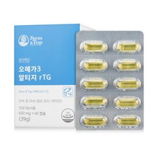 팜엔탑 알티지 오메가3 rTG, 60정, 1개