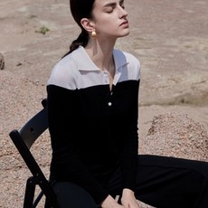 퓨어캐시미어뉴욕 여성용 Cashmere 100 Polo Sweater