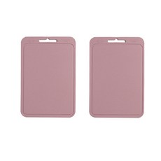 키친팩토리 파스텔 실리콘 중 도마 2P, 다크핑크, 2개