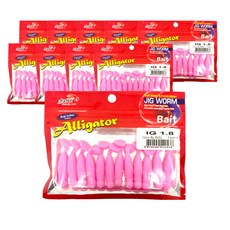 JIG WORM IG1.8 낚시 루어 12p x 10개, PA53, 1.4g