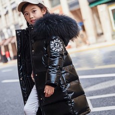 베베몽스토리 아동용 다운메탈 롱패딩