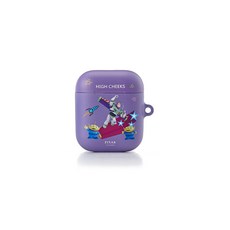 하이칙스 Toy Story Buzz and Aliens Airpod Case 1/2세대, 단일색상, Violet