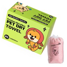 독키호테 초극세사 반려동물 드라이 가운, 핑크, 1개
