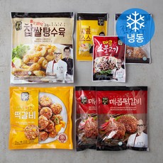 천하일미 매콤모듬 식품 세트 1355g (냉동), 1세트