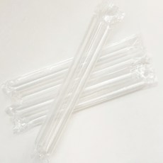 투고팩 투명 사선 빨대 7mm x 25 cm, 100개, 2개