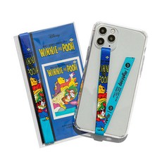 하이루프 디즈니 휴대폰 스트랩 + 데코스티커, WINNIE THE POOH 03, 1세트
