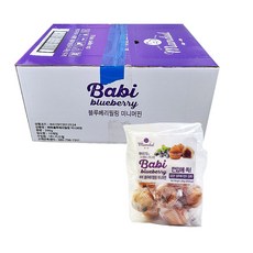 망둘 블루베리필링 미니머핀, 200g, 10개