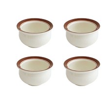 에라토 허니 볼 공기, 브라운, 4개