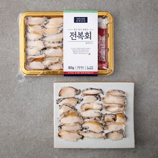 은하수산 전복회, 80g, 1개
