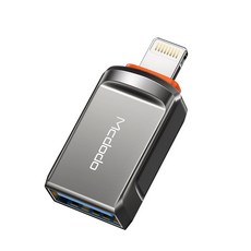 아이폰usb 맥도도 USB-A 3.0 to 라이트닝 8핀 OTG 젠더 딥그레이 1개