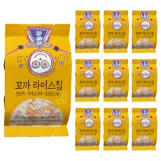 바비브레드 꼬까 라이스칩, 10개, 단호박 + 자색고구마 + 유산균 혼합맛, 10g