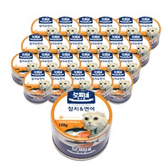 모찌네 고양이캔 츄릅 주식캔 24p, 참치 + 연어 혼합맛, 160g, 24개