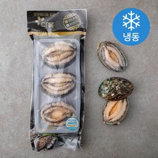 다복수산 CAS로 급냉한 전복 3미 (냉동), 330g, 1팩