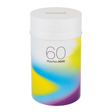 모나미 플러스펜 60색 틴케이스 세트, 혼합색상, 1세트