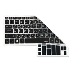 파인피아 노트북 플러스 2 NT550XDZ-AD5AW용 문자 키스킨, BLACK, 1개