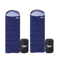 캠핑 침낭-추천-버팔로 캠핑용 포그니 침낭 1.7kg, 네이비, 2개