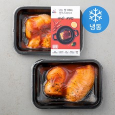 핫 BBQ 연어스테이크 (냉동), 120g, 2개