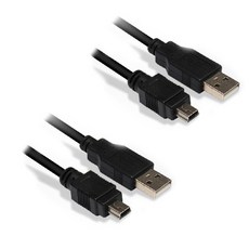 USB 2.0 3.0 미니 5핀 케이블 SP06, 2개, 2m