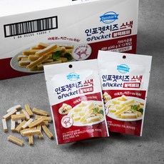 덴마크 인포켓치즈 스낵 블랙페퍼, 40g, 12개