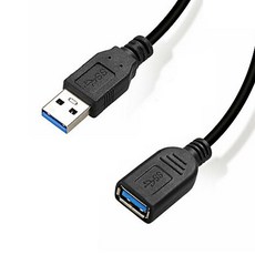 퀄리티어슈런스 고급형 USB 3.0 연장 케이블 블랙, 1개, 1.2m