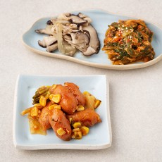 테이스티나인 느타리 앤 표고볶음 60g + 콘소시지볶음 100g + 얼갈이 된장무침 90g, 1세트