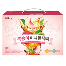 담터 복숭아 허니 블랙티, 13g, 115개입, 1개