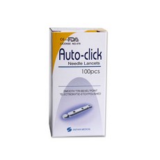 새한메드 오토클릭 일회용 수동랜싯 28G, 100개입, 1개