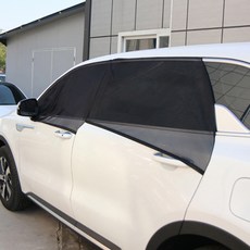 카템 차량용 방충망 앞창문 + 뒷창문용 세트, 블랙