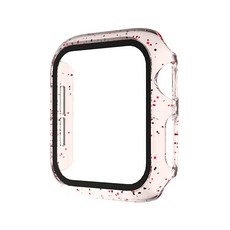 글리터 강화유리 스마트워치 케이스 42mm, 레드글리터