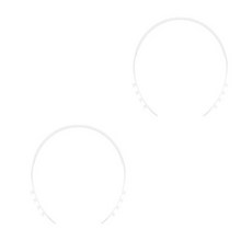 브로이스터 마스크 귀보호대 머리띠 걸이 10mm, 흰색, 2개