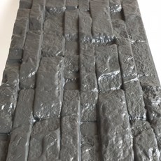 꾸미 접착식 타일 시트지 엣지스톤라지 58 x 20 cm, 진그레이, 30개