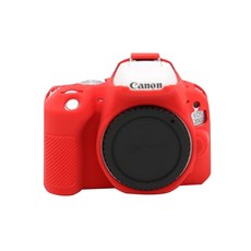 CANON 200D/200DII 카메라 실리콘 바디보호용 케이스 레드, 1개 - 200dii