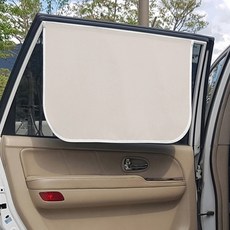 리빙존 자동차 자석 햇빛가리개 암막솔리드 70 x 47 cm, 아이보리, 1개