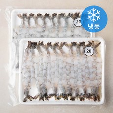흰다리 새우살 20미 (냉동), 450g(20미), 2개