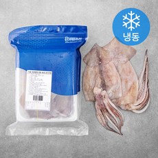 비비수산 원양산 손질오징어 대 5~7미 (냉동), 1.5kg, 1개