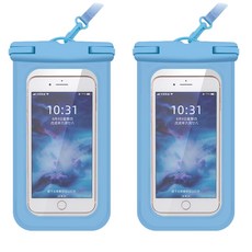 합구 파스텔 스마트폰 방수팩, 블루, 2개