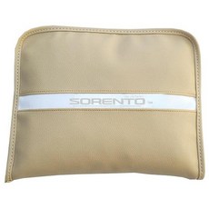 Sorento mq4 俱樂部標誌護膝毯 + 小袋套組米色適用於 mooncloud 車輛, 1套