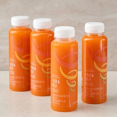 잠바주스 사과 앤 당근주스, 250ml, 4입
